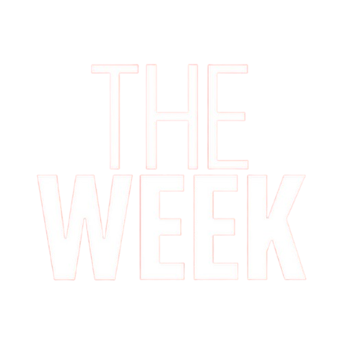 Bold white text reading THE WEEK on a black background as a logo-style image.