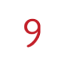 Pagination button showing the number 9 inside a white circle.