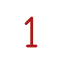 Step 1 indicator: a red number 1 inside a white circular badge